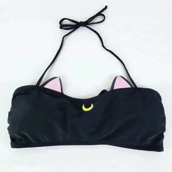 Sailor Moon Luna Cat Swim Top Size Small - Picture 2 of 6